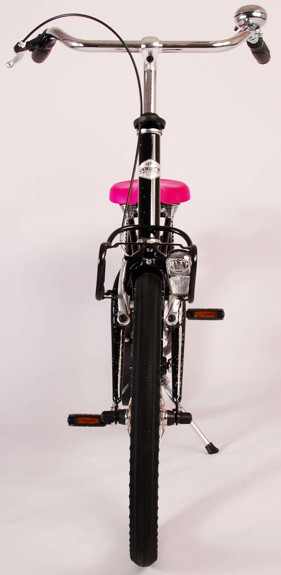 Volare Classic Oma Kinderfiets - Meisjes - 20 inch - Zwart met glitters - 6-8 jaar extra afbeelding 12
