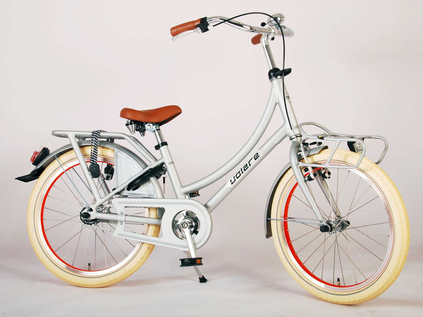 Volare Classic Oma Kinderfiets - Meisjes - 20 inch - Mat Zilver - 6-8 jaar extra afbeelding 4