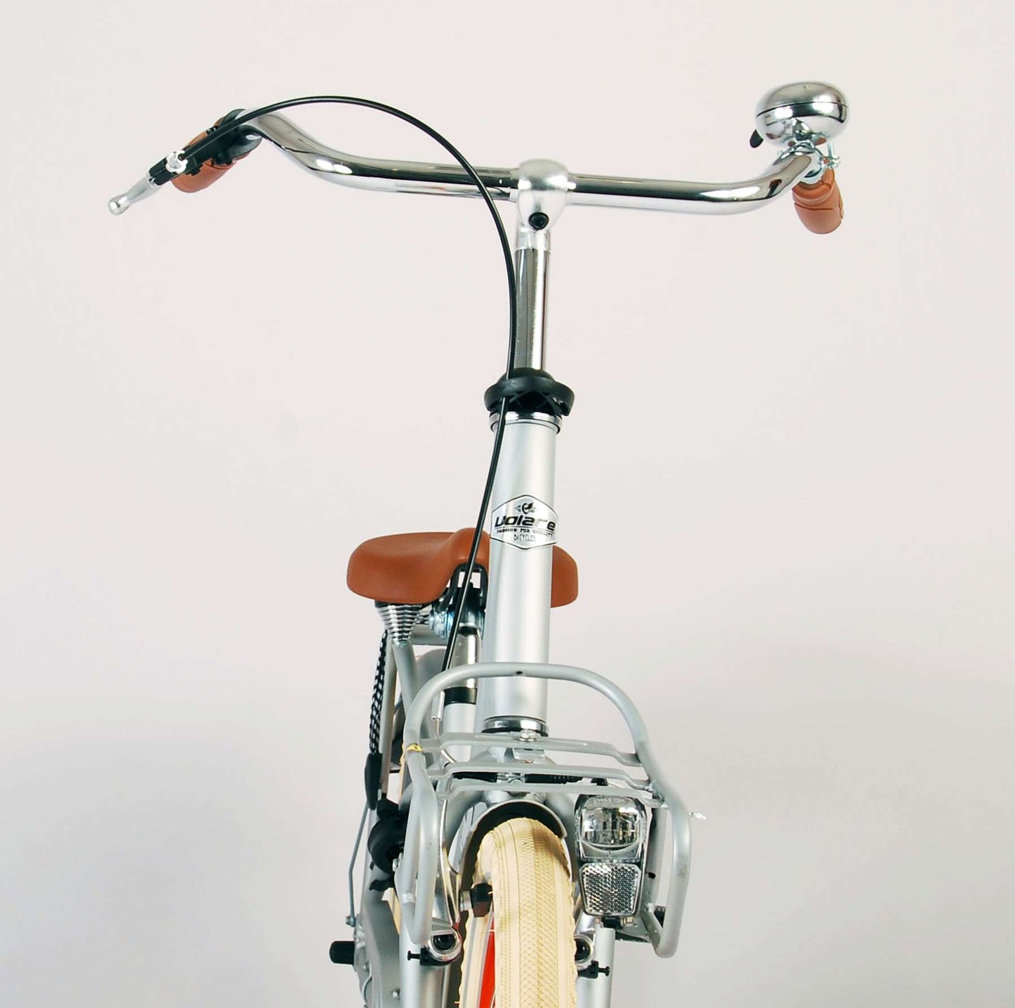 Volare Classic Oma Kinderfiets - Meisjes - 20 inch - Mat Zilver - 6-8 jaar extra afbeelding 13