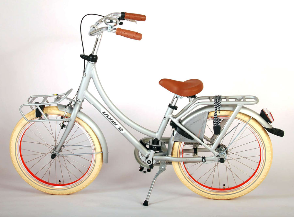 Volare Classic Oma Kinderfiets - Meisjes - 20 inch - Mat Zilver - 6-8 jaar extra afbeelding 14