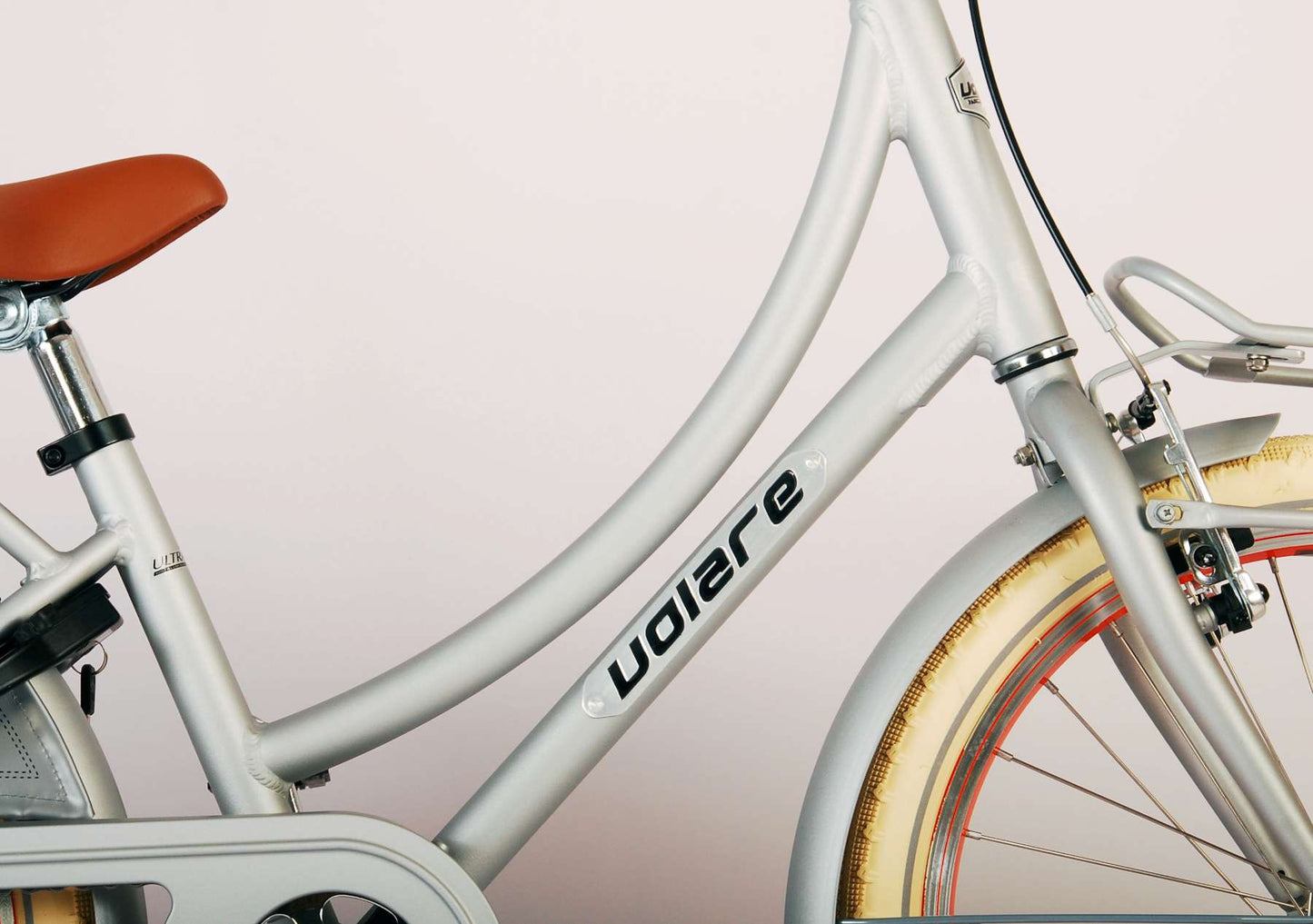 Volare Classic Oma Kinderfiets - Meisjes - 20 inch - Mat Zilver - 6-8 jaar extra afbeelding 8