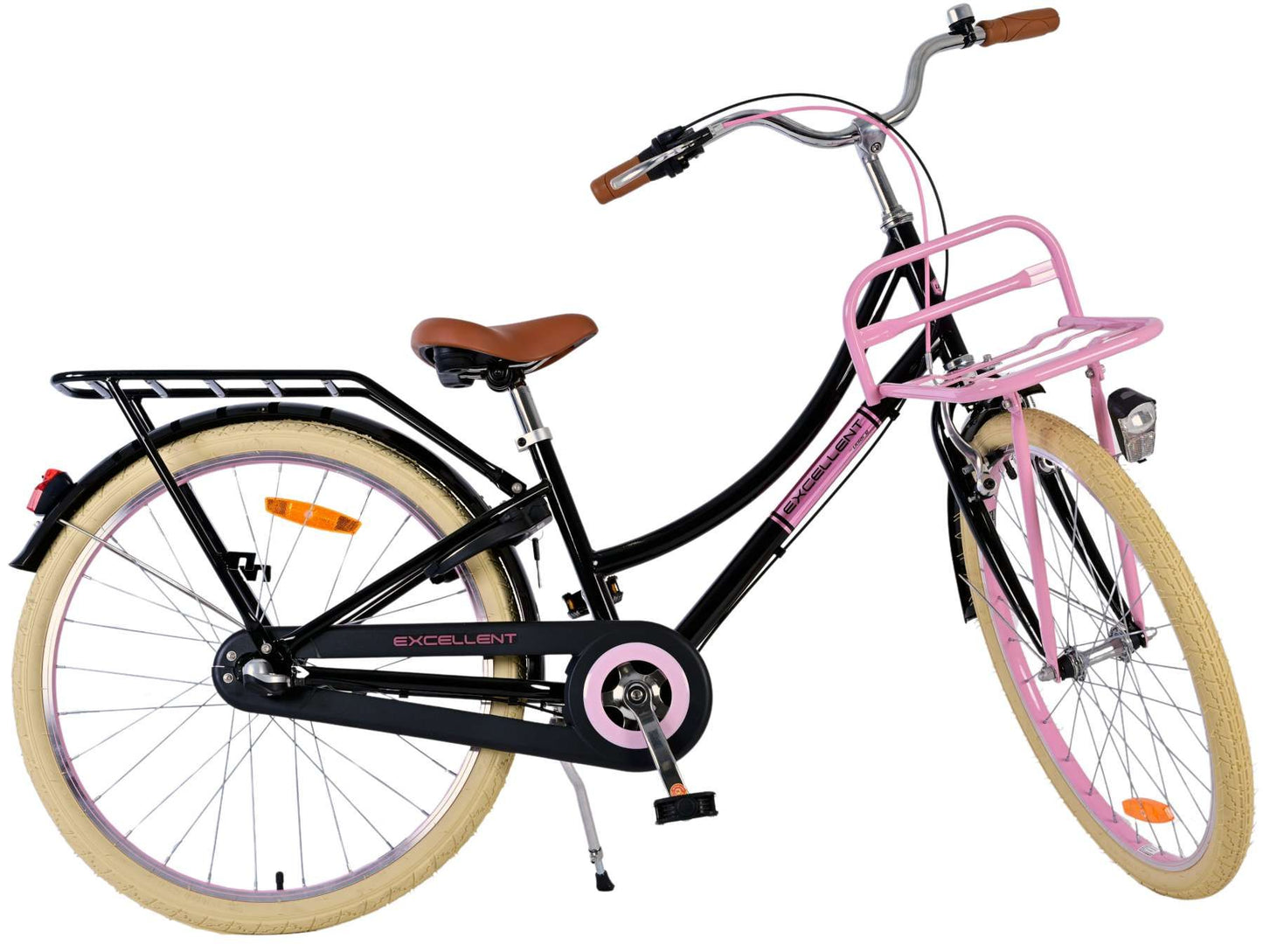 Volare Excellent Kinderfiets - Meisjes - 24 inch - Zwart - 3 Versnellingen - 8-10 jaar extra afbeelding 12