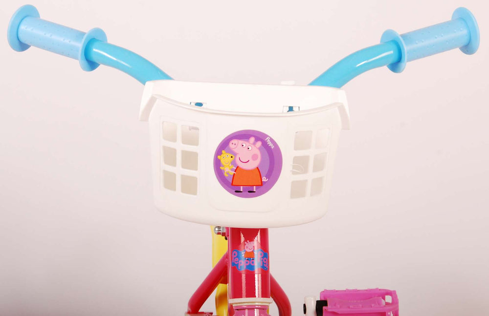 Peppa Pig Kinderfiets - Meisjes - 10 inch - Roze/Blauw - Doortrapper - Blauw, Roze - 2-4 jaar extra afbeelding 3