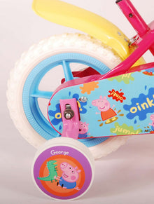 Peppa Pig Kinderfiets - Meisjes - 10 inch - Roze/Blauw - Doortrapper - Blauw, Roze - 2-4 jaar extra afbeelding 13