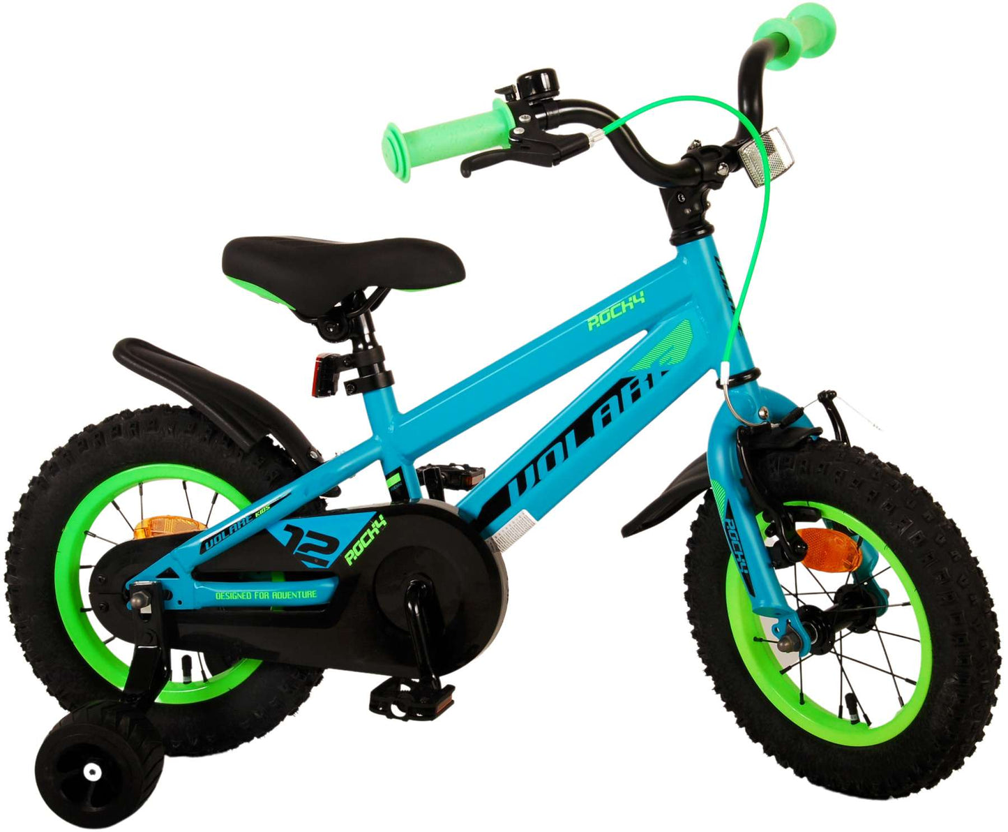 Volare Rocky Kinderfiets - Jongens - 12 inch - Groen - 3-5 jaar extra afbeelding 4