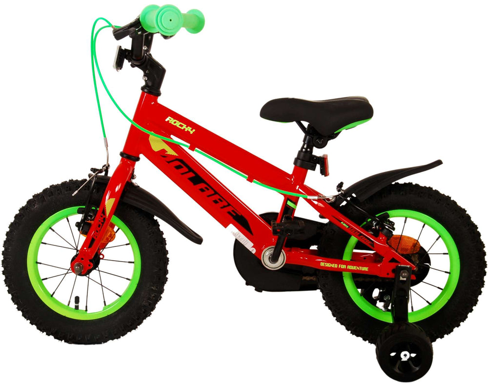 Volare Rocky Kinderfiets - Jongens - 12 inch - Rood - 3-5 jaar extra afbeelding 4