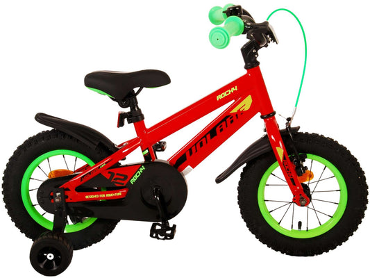 Volare Rocky Kinderfiets - Jongens - 12 inch - Rood - 3-5 jaar bij Fietstotaal