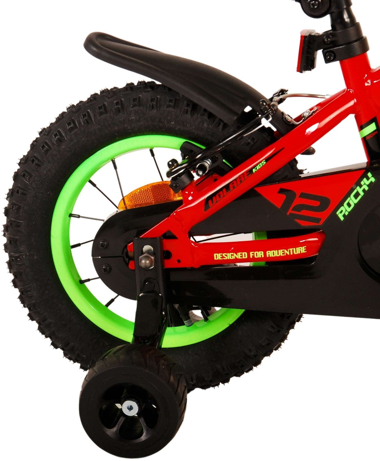 Volare Rocky Kinderfiets - Jongens - 12 inch - Rood - 3-5 jaar extra afbeelding 13