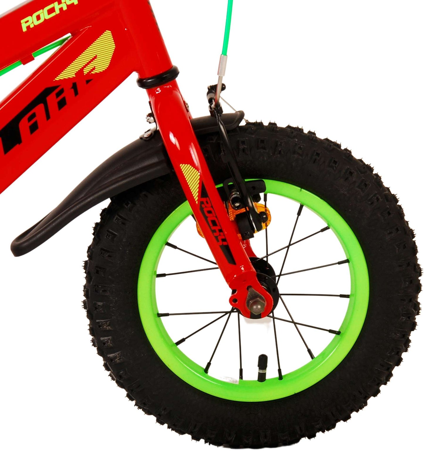 Volare Rocky Kinderfiets - Jongens - 12 inch - Rood - 3-5 jaar extra afbeelding 12
