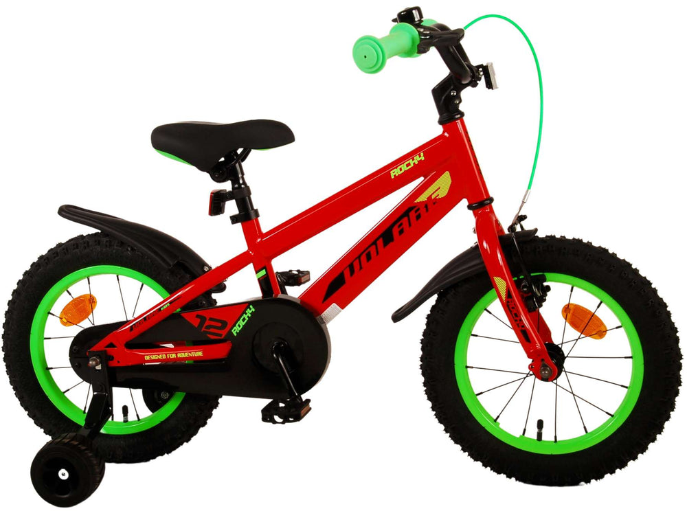 Volare Rocky Kinderfiets - Jongens - 14 inch - Rood - 3-5 jaar extra afbeelding 3