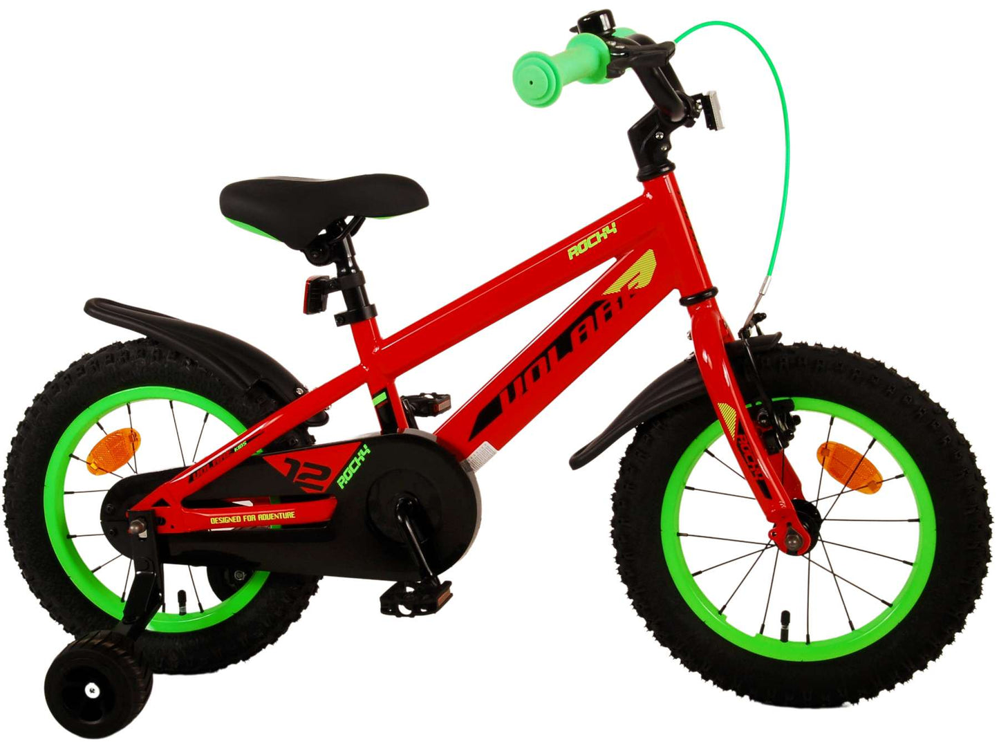 Volare Rocky Kinderfiets - Jongens - 14 inch - Rood - 3-5 jaar extra afbeelding 3