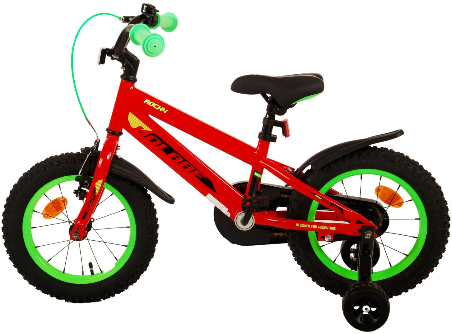 Volare Rocky Kinderfiets - Jongens - 14 inch - Rood - 3-5 jaar extra afbeelding 15