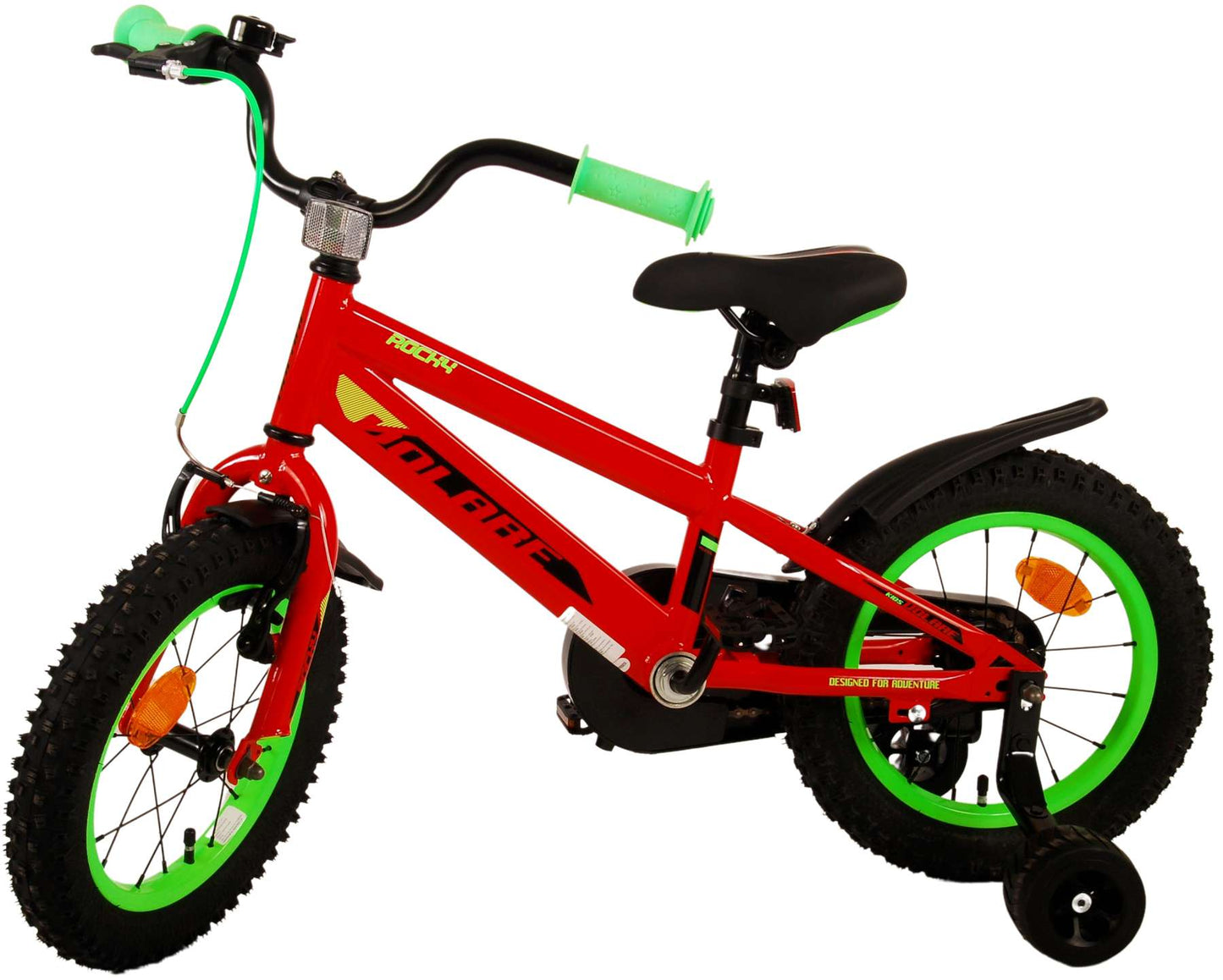 Volare Rocky Kinderfiets - Jongens - 14 inch - Rood - 3-5 jaar extra afbeelding 16