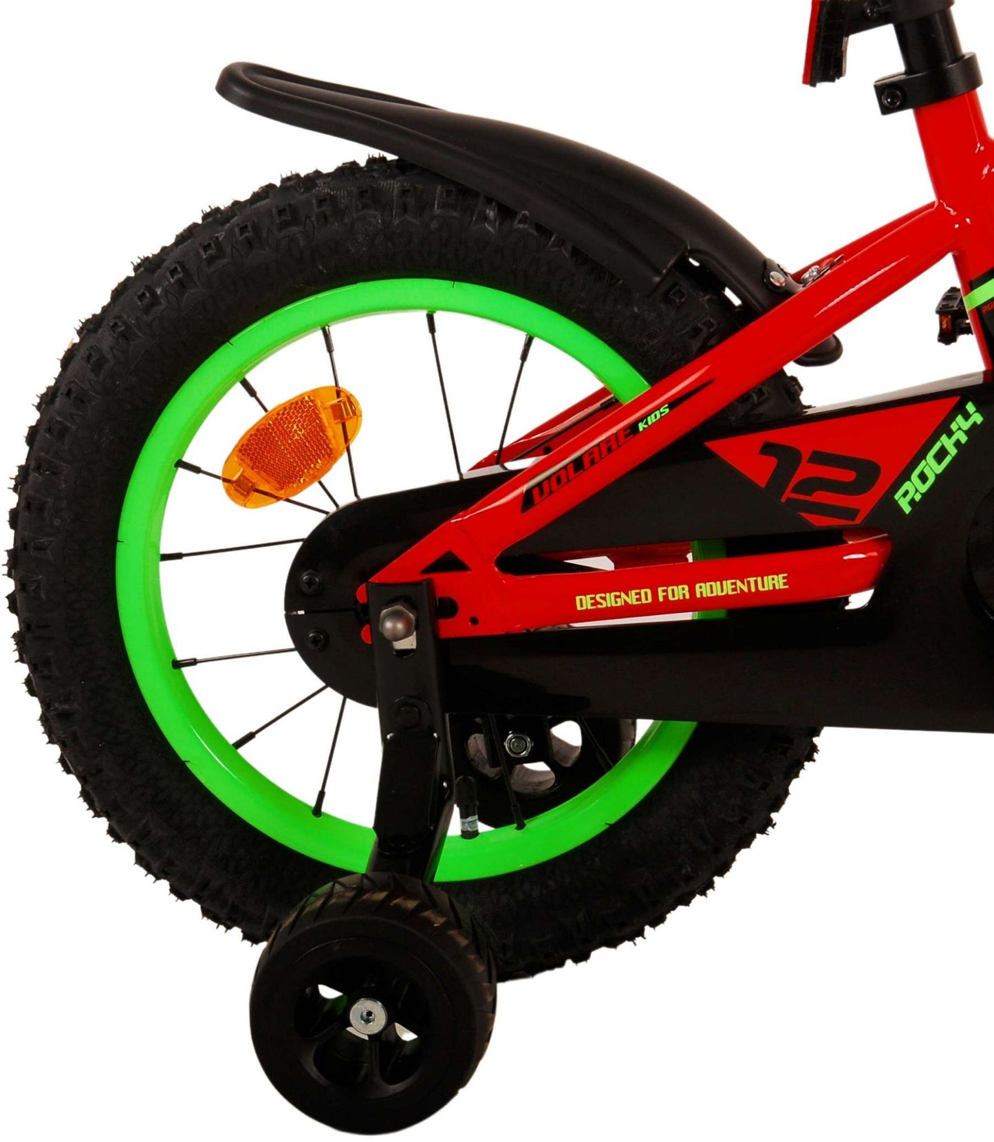 Volare Rocky Kinderfiets - Jongens - 14 inch - Rood - 3-5 jaar extra afbeelding 6
