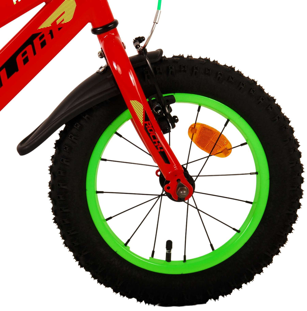 Volare Rocky Kinderfiets - Jongens - 14 inch - Rood - 3-5 jaar extra afbeelding 7