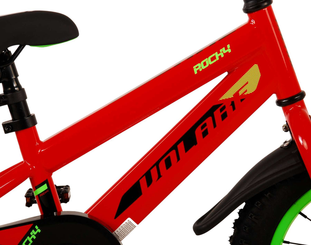 Volare Rocky Kinderfiets - Jongens - 14 inch - Rood - 3-5 jaar extra afbeelding 9