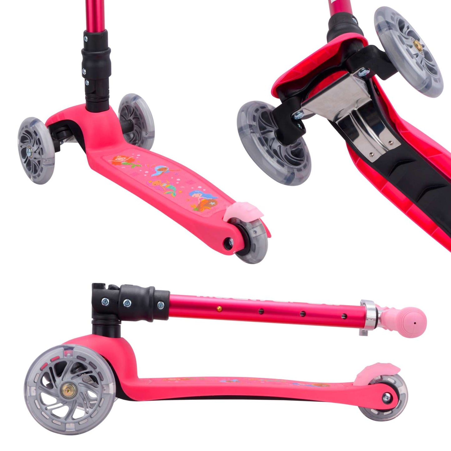 BOLDCUBE Teeny FOLD driewielstep - Zeemeermin Roze - Vanaf 2 jaar extra afbeelding 10