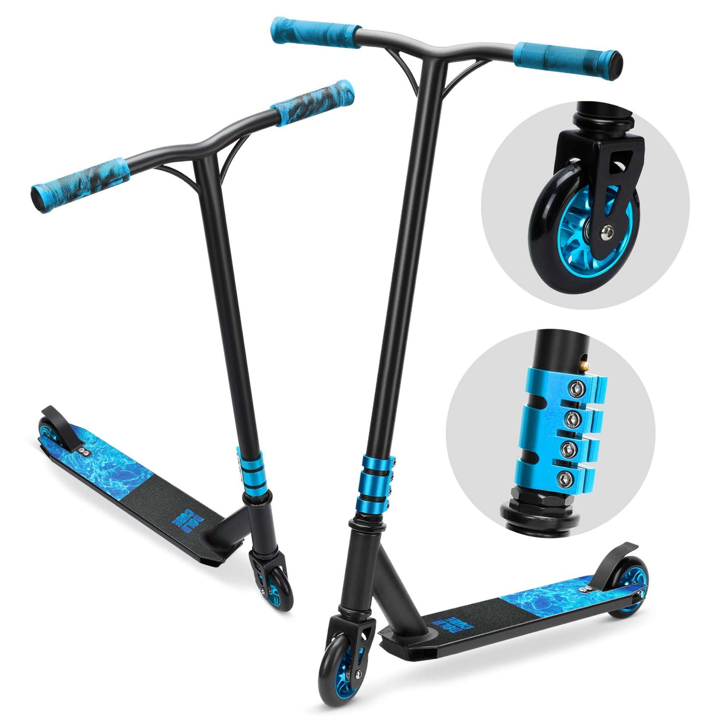 BOLDCUBE Deluxe Stuntstep - Cyaan - Vanaf 5 jaar extra afbeelding 8