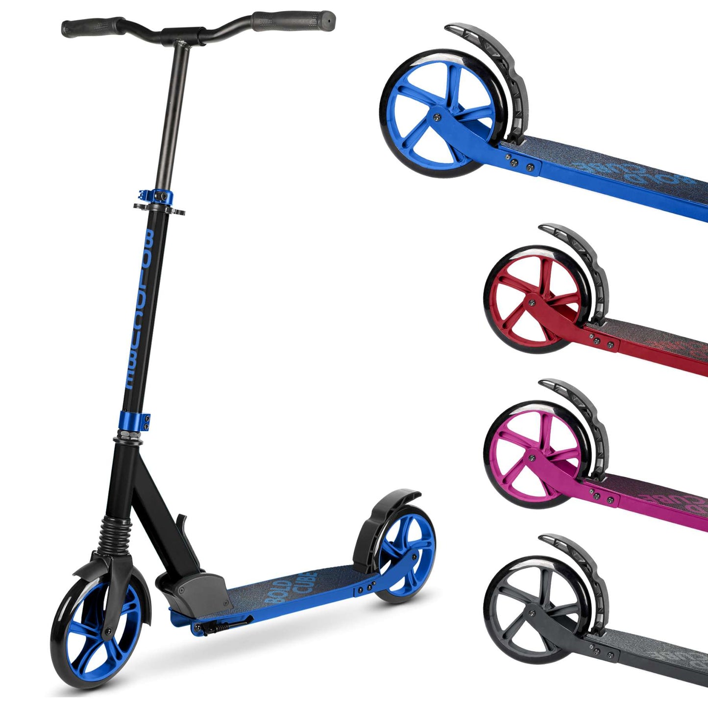 BOLDCUBE BIG 2-wielstep - Diep Blauw - Vanaf 5 jaar extra afbeelding 3