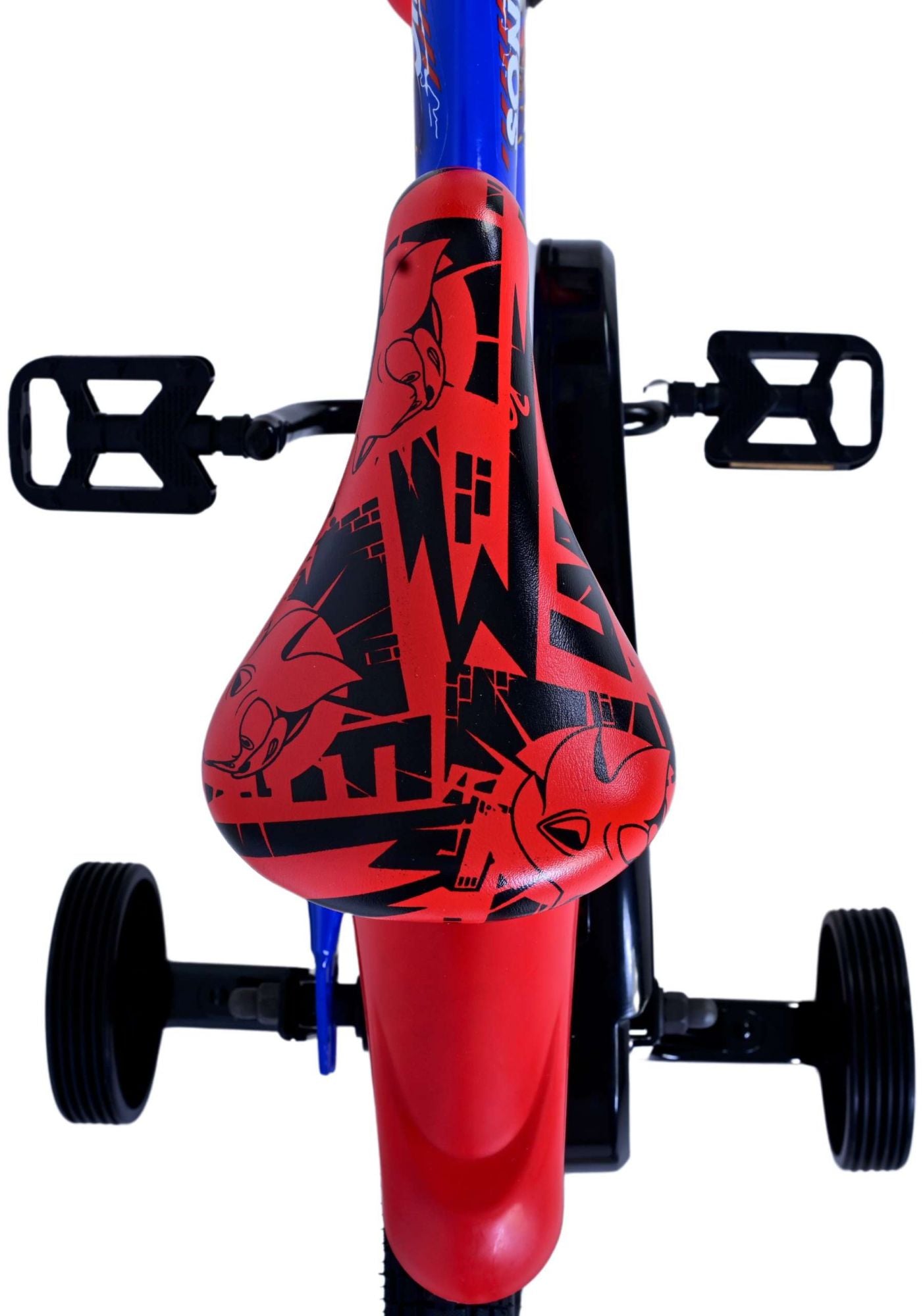 Sonic Prime Kinderfiets - Jongens - 14 inch - Blauw Rood - Blauw, Rood - 3-5 jaar extra afbeelding 6