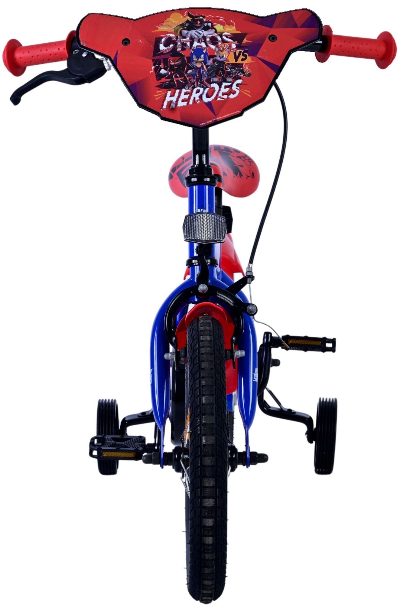 Sonic Prime Kinderfiets - Jongens - 14 inch - Blauw Rood - Blauw, Rood - 3-5 jaar extra afbeelding 8