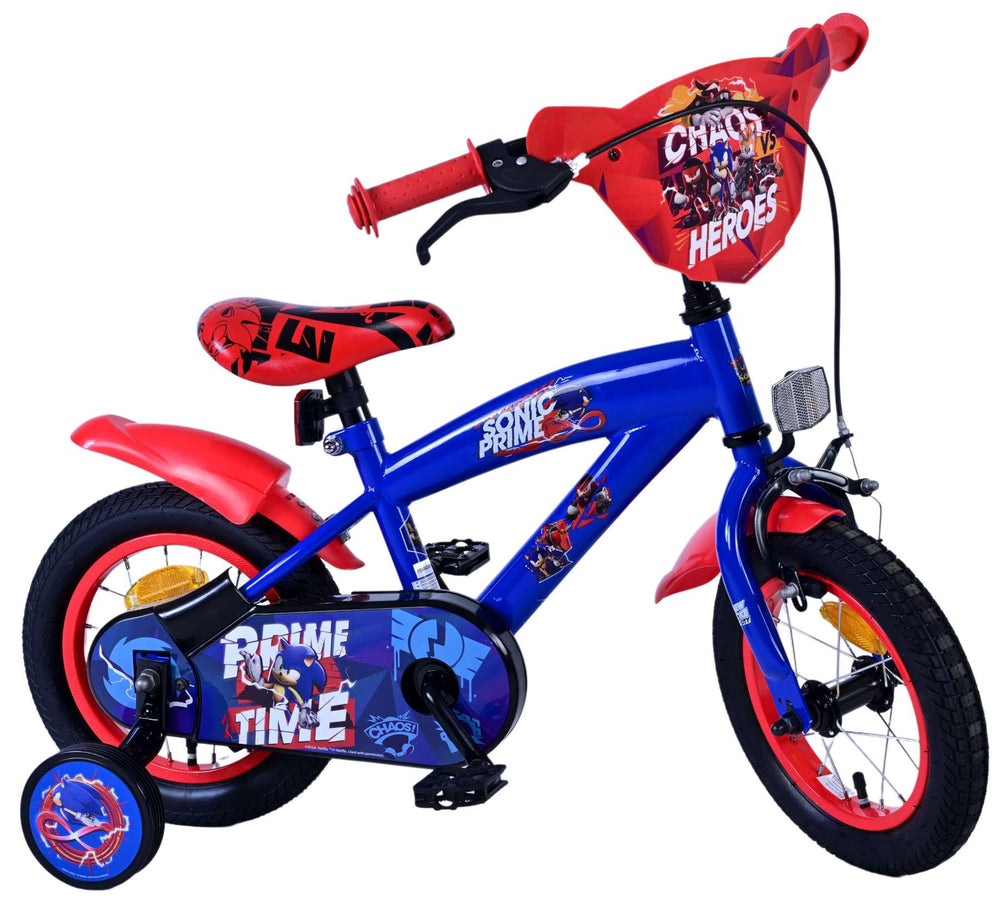 Sonic Prime Kinderfiets - Jongens - 12 inch - Blauw Rood - Blauw, Rood - 3-5 jaar extra afbeelding 11