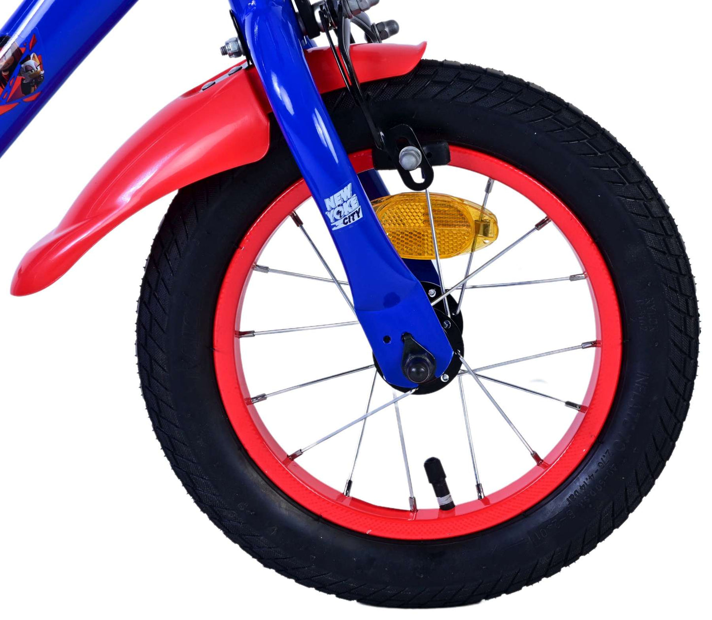 Sonic Prime Kinderfiets - Jongens - 12 inch - Blauw Rood - Blauw, Rood - 3-5 jaar extra afbeelding 4