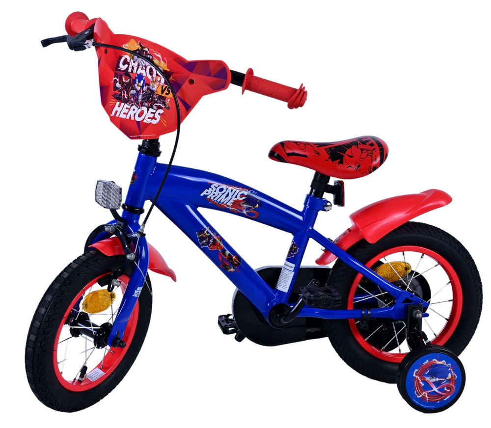Sonic Prime Kinderfiets - Jongens - 12 inch - Blauw Rood - Blauw, Rood - 3-5 jaar extra afbeelding 9