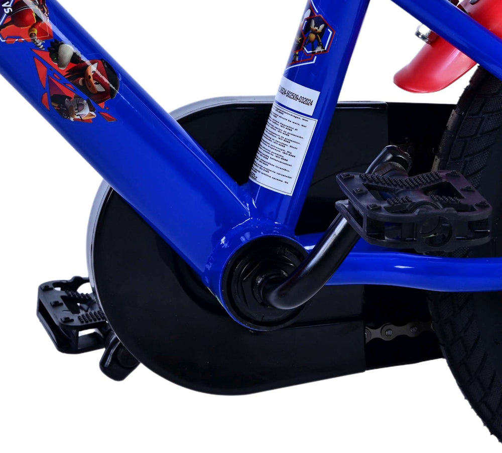 Sonic Prime Kinderfiets - Jongens - 12 inch - Blauw Rood - Blauw, Rood - 3-5 jaar extra afbeelding 10