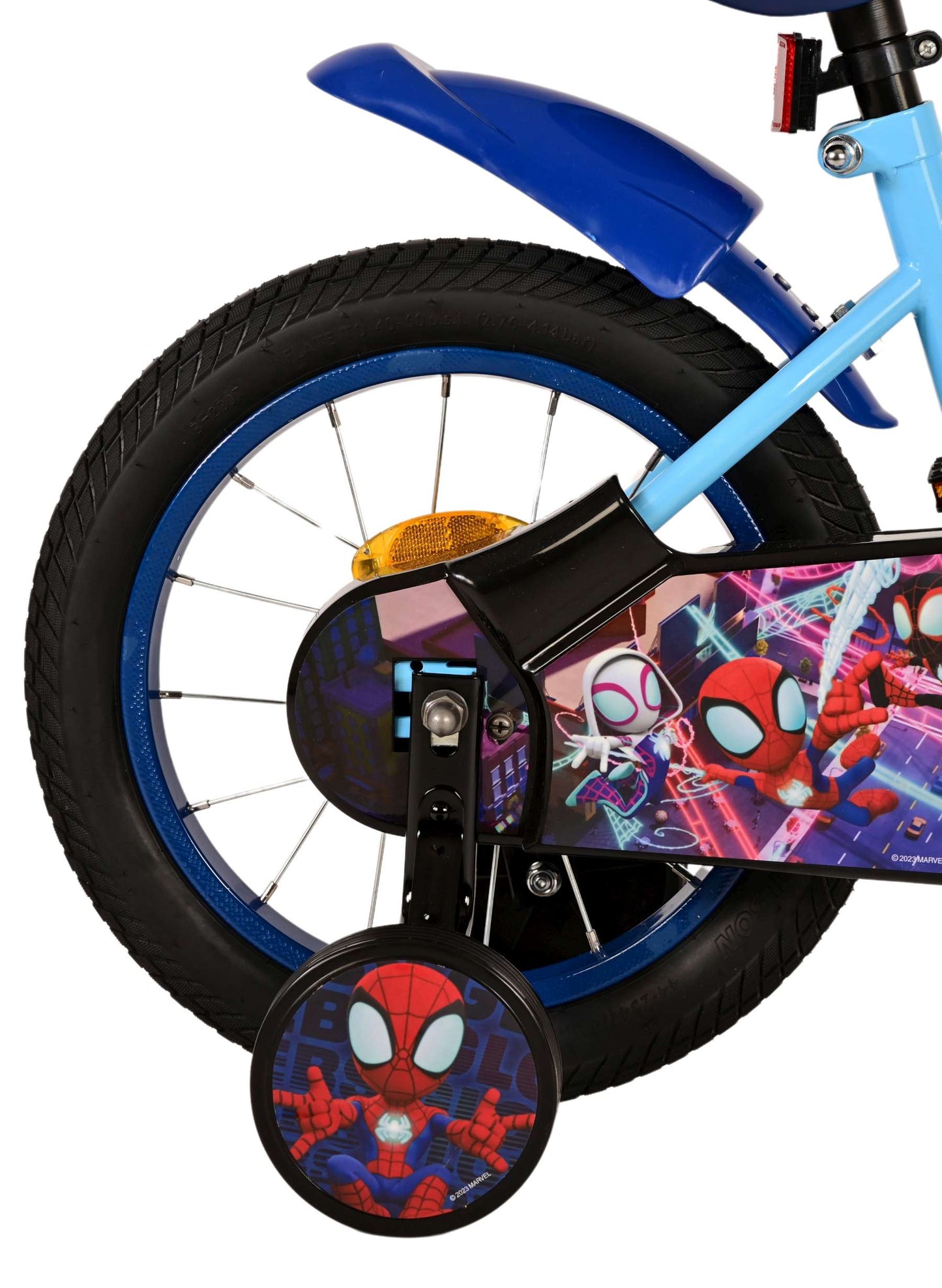 Spidey Kinderfiets - Jongens - 14 inch - Blauw - 3-5 jaar extra afbeelding 4