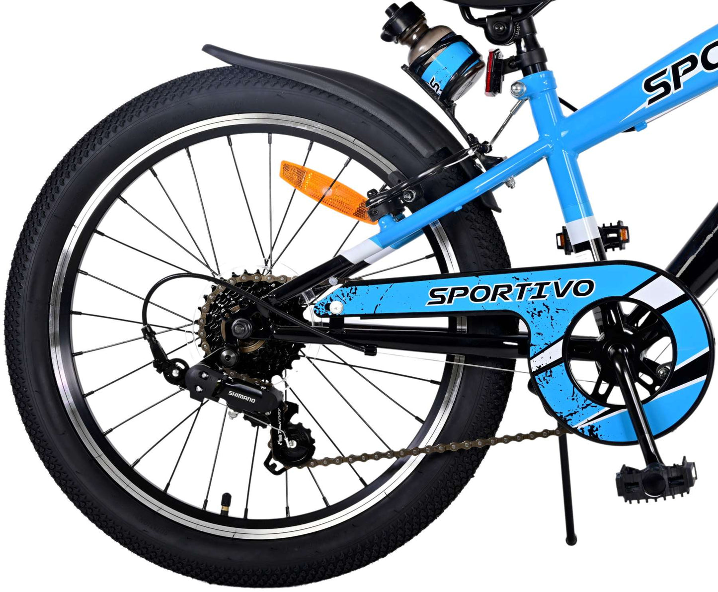 Volare Sportivo Kinderfiets - Jongens - 20 inch - Blauw - 7 versnellingen - 6-8 jaar extra afbeelding 4