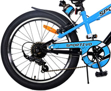 Volare Sportivo Kinderfiets - Jongens - 20 inch - Blauw - 7 versnellingen - 6-8 jaar extra afbeelding 4