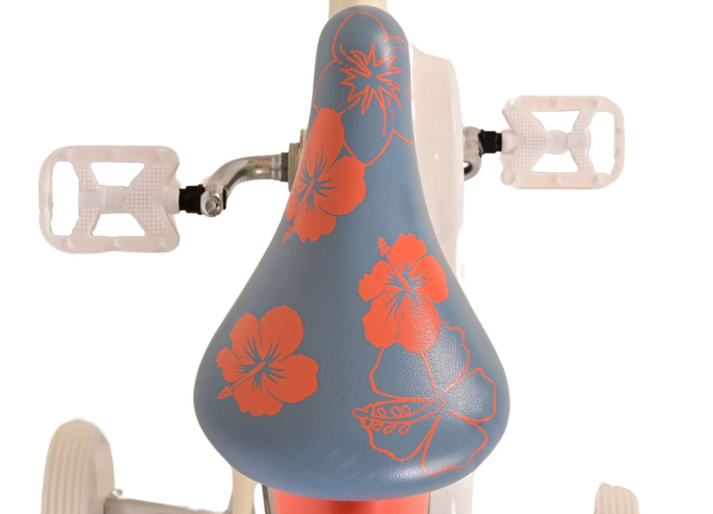 Disney Stitch Kinderfiets - Meisjes - 12 inch - CrÃ¨me Koraal Blauw - 3-5 jaar extra afbeelding 6