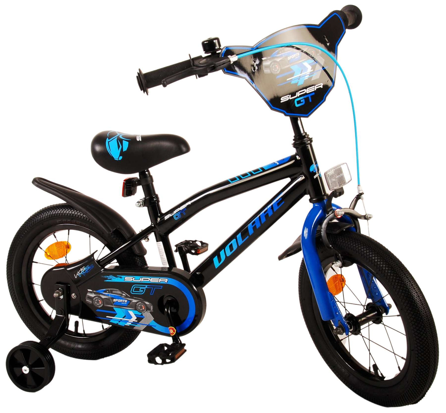 Volare Super GT Kinderfiets - Jongens - 14 inch - Blauw - 3-5 jaar extra afbeelding 4
