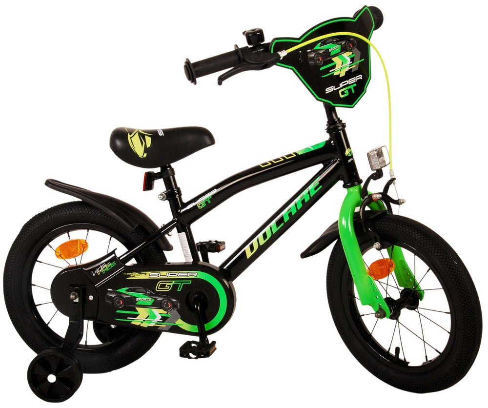 Volare Super GT Kinderfiets - Jongens - 14 inch - Groen - 3-5 jaar extra afbeelding 4