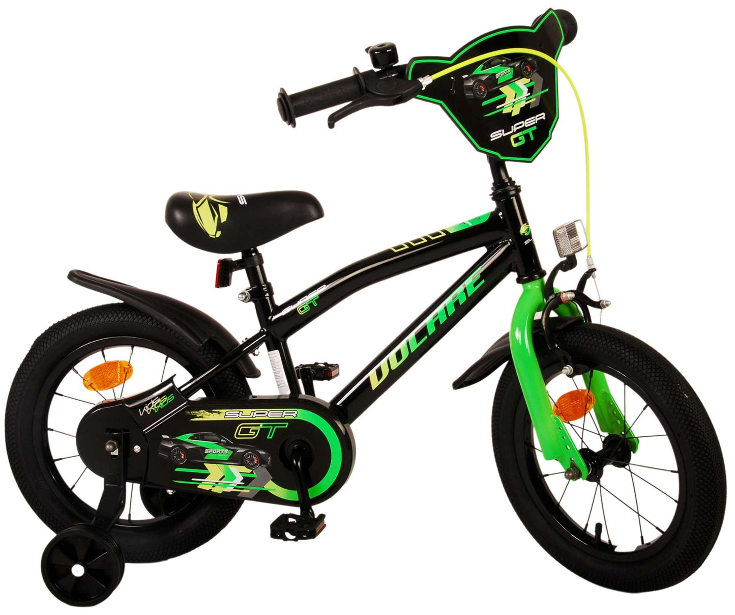 Volare Super GT Kinderfiets - Jongens - 14 inch - Groen - 3-5 jaar extra afbeelding 4