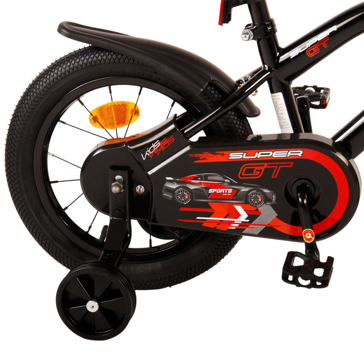 Volare Super GT Kinderfiets - Jongens - 14 inch - Rood - 3-5 jaar extra afbeelding 5