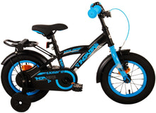 Volare Thombike Kinderfiets - Jongens - 12 inch - Zwart Blauw - Zwart, Blauw - 3-5 jaar bij Fietstotaal