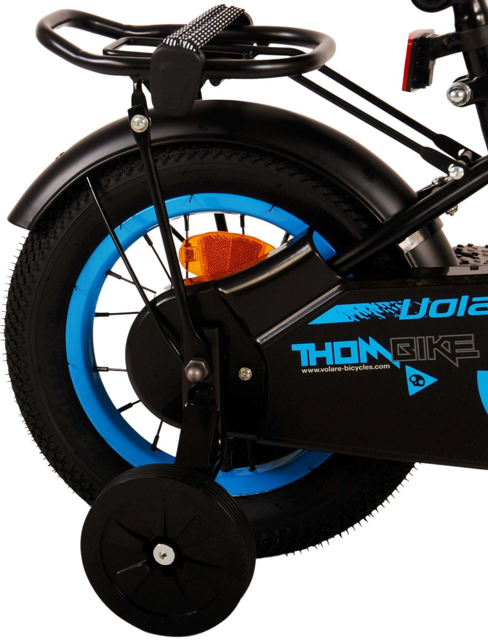 Volare Thombike Kinderfiets - Jongens - 12 inch - Zwart Blauw - Zwart, Blauw - 3-5 jaar extra afbeelding 5