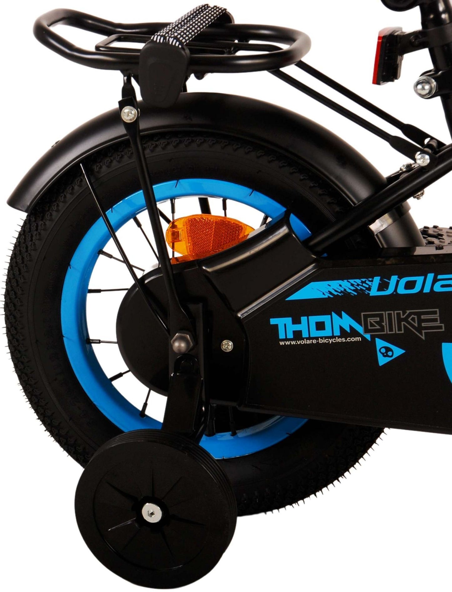 Volare Thombike Kinderfiets - Jongens - 12 inch - Zwart Blauw - Zwart, Blauw - 3-5 jaar extra afbeelding 5