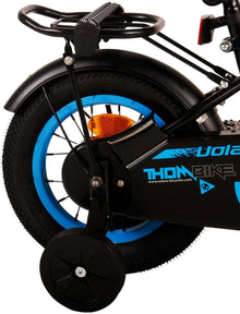 Volare Thombike Kinderfiets - Jongens - 12 inch - Zwart Blauw - Zwart, Blauw - 3-5 jaar extra afbeelding 5