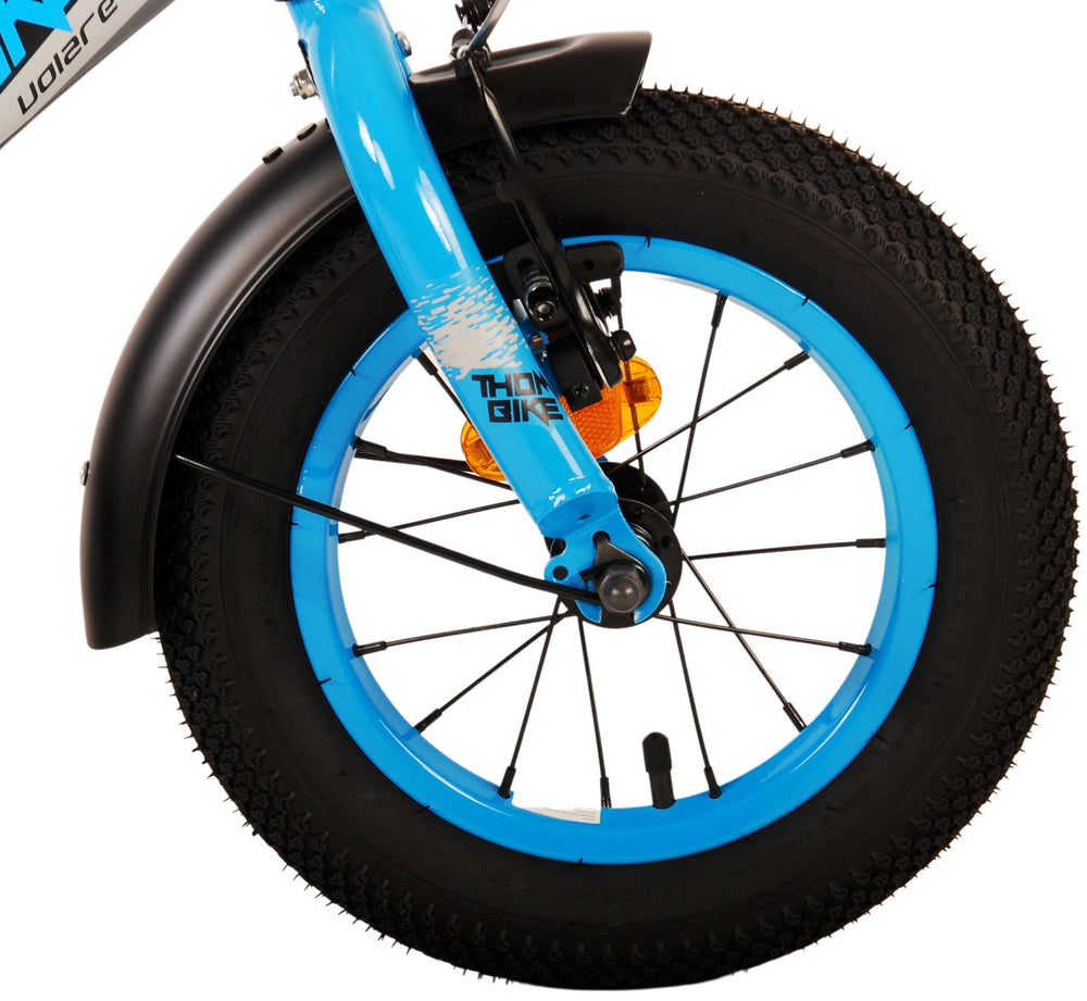 Volare Thombike Kinderfiets - Jongens - 12 inch - Zwart Blauw - Zwart, Blauw - 3-5 jaar extra afbeelding 6