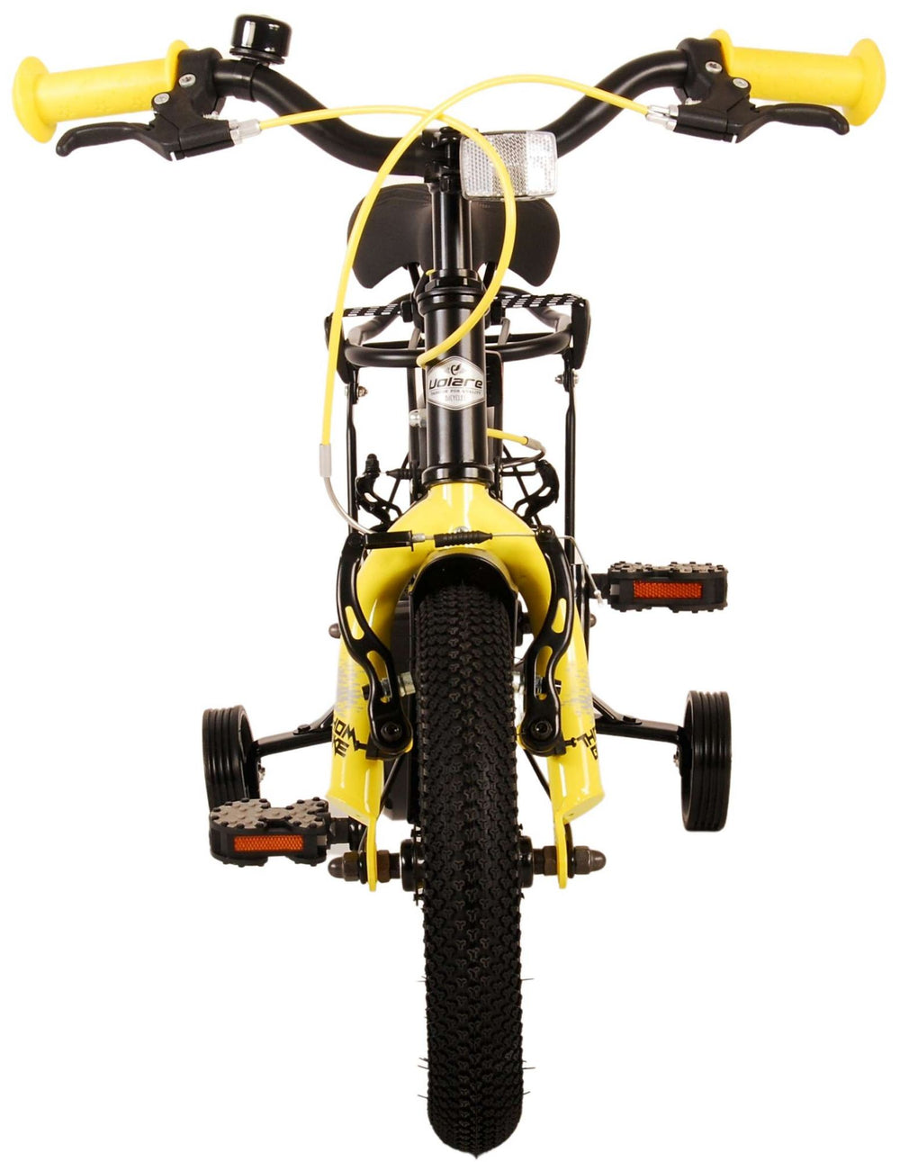 Volare Thombike Kinderfiets - Jongens - 12 inch - Zwart Geel - Zwart, Geel - 3-5 jaar extra afbeelding 12