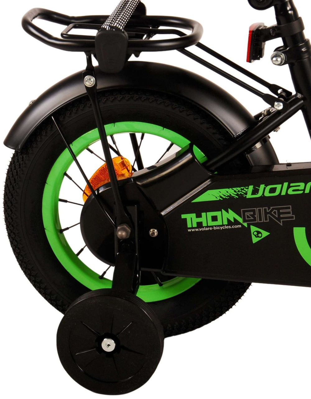 Volare Thombike Kinderfiets - Jongens - 12 inch - Zwart Groen - Zwart, Groen - 3-5 jaar extra afbeelding 5
