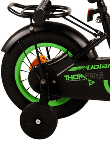 Volare Thombike Kinderfiets - Jongens - 12 inch - Zwart Groen - Zwart, Groen - 3-5 jaar extra afbeelding 5