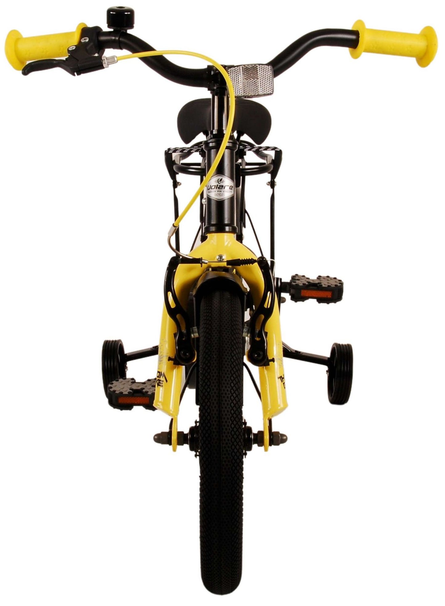 Volare Thombike Kinderfiets - Jongens - 14 inch - Zwart Geel - Zwart, Geel - 3-5 jaar extra afbeelding 12