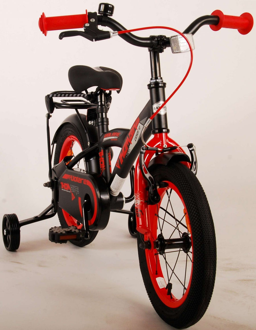 Volare Thombike Kinderfiets - Jongens - 14 inch - Zwart Rood - Zwart, Rood - 3-5 jaar extra afbeelding 11