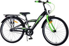 Volare Thombike Kinderfiets - Jongens - 24 inch - Groen Zwart - 3 versnellingen - Zwart, Groen - 8-10 jaar extra afbeelding 3