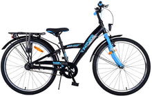 Volare Thombike Kinderfiets - Jongens - 24 inch - Zwart Blauw - 3 versnellingen - Zwart, Blauw - 8-10 jaar bij Fietstotaal