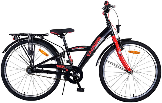 Volare Thombike Kinderfiets - Jongens - 24 inch - Rood - 3 versnellingen - 8-10 jaar bij Fietstotaal
